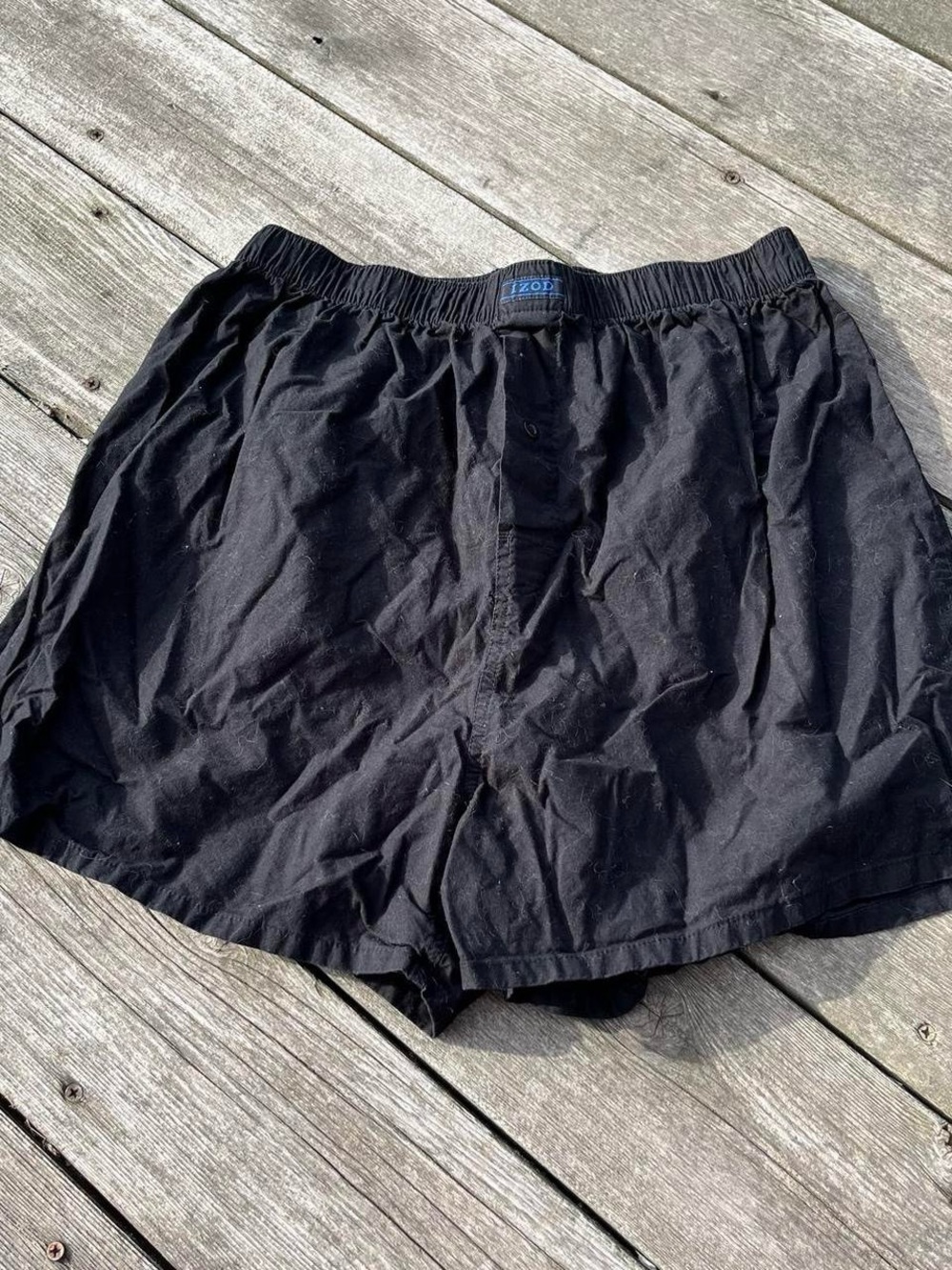 Izod black cotton boxer shorts